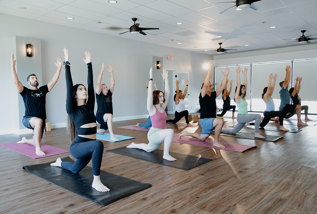 Yoga Class in Progress